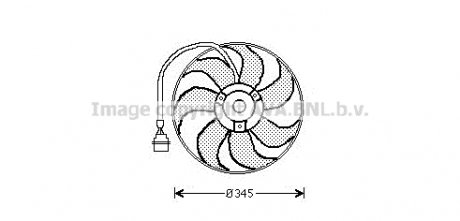 Вентилятор радиатора охлаждения двигателя AVA AVA COOLING AI7509