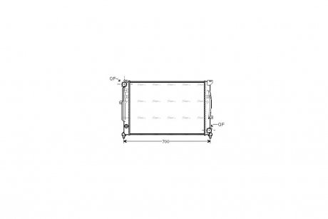 Радиатор охлаждения двигателя AVA AVA COOLING AIA2124 (фото 1)
