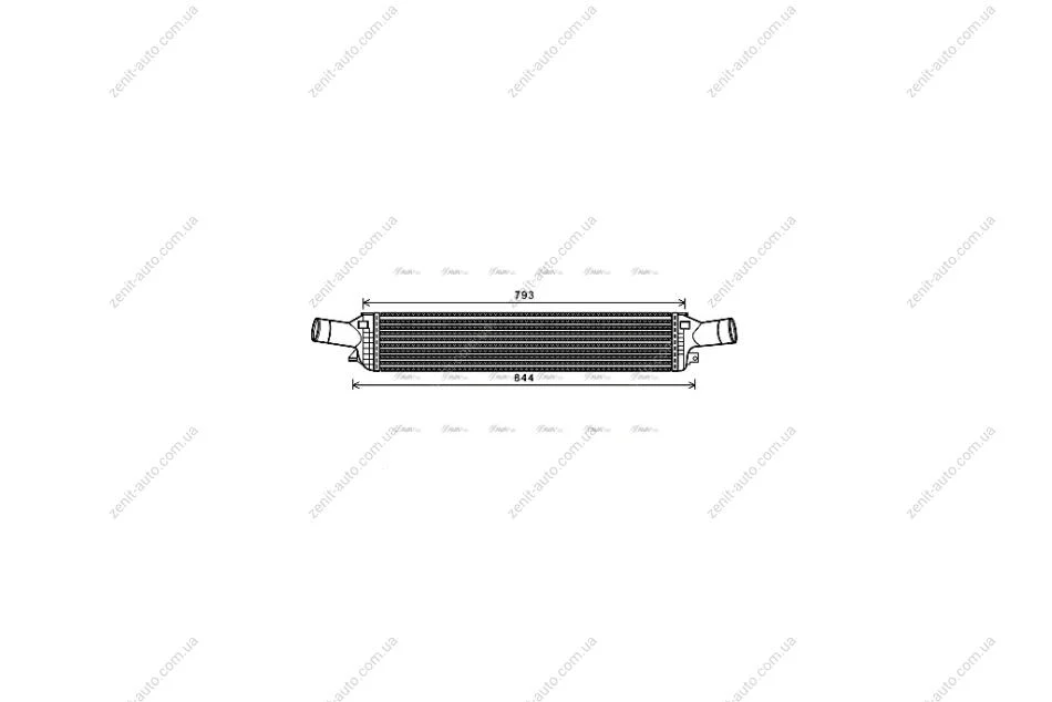 Интеркулер Audi A4 2,7TDI 3,0TDI 08>12, A6 2,0TSI 3,0TDI 11>, A8 3,0TDI 10>, Q5 3,0TDI 09> AVA AVA COOLING AIA4319 (фото 1)