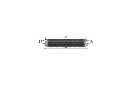 Інтеркулер Audi A4 2,7TDI 3,0TDI 08>12, A6 2,0TSI 3,0TDI 11>, A8 3,0TDI 10>, Q5 3,0TDI 09> AVA AVA COOLING AIA4319