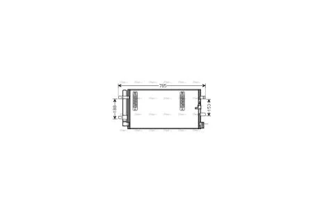 Радиатор кондиционера Audi A4 1,8i 2,0i 2,0d 2,7d 3,0d 3,0i 3,2i 07-, Audi Q5 2,0i 2,0d 3,0d 3,0i 3,2i 08- AVA AVA COOLING AIA5297D