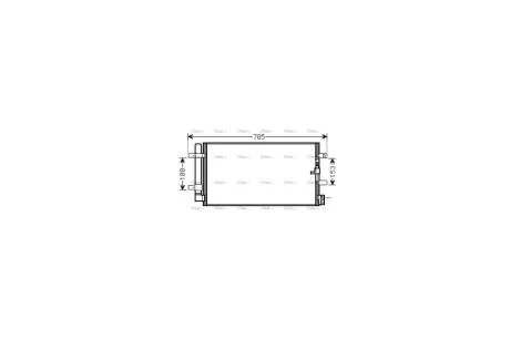 Радиатор кондиционера Audi A4 1,8i 2,0i 2,0d 3,0d 07-, Audi Q5 2,0i 2,0d 3,0d 3,0i 08- AVA AVA COOLING AIA5360D