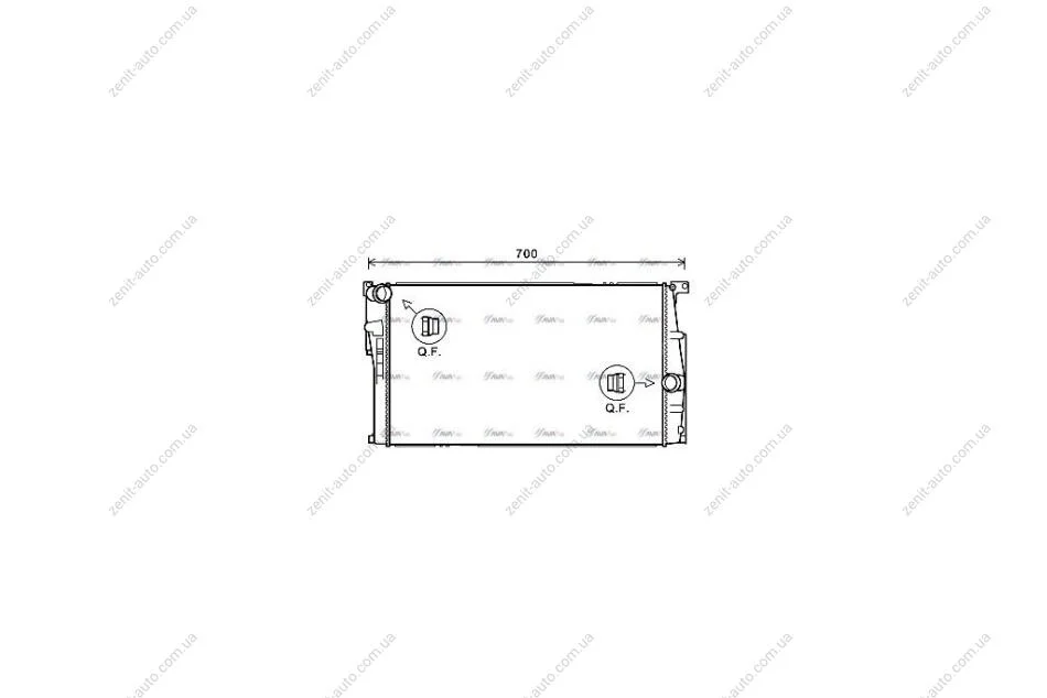 Радіатор охолодження двигуна BMW 1 (F20) (11-19), 3 (F30) (12-18) MT (BW2455) AVA AVA COOLING 'BW2455 (фото 1)