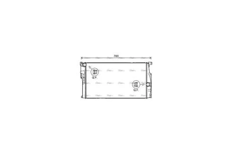 Радиатор охлаждения двигателя BMW 1 (F20) (11-19), 3 (F30) (12-18) MT (BW2455) AVA AVA COOLING 'BW2455