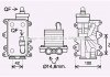 Радіатор масляний BMW 5e60 2,0D 2,5D 3,0D, 7e65 3,0d 3,9D 4,4d, X3e83 3,0D AVA AVA COOLING BW3560H (фото 2)