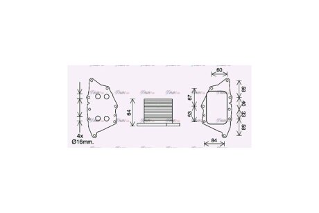 Радіатор масляний BMW 1 F20 (11-)/Mini Cooper (14-) 1.5i, 1.5D AVA AVA COOLING 'BW3572