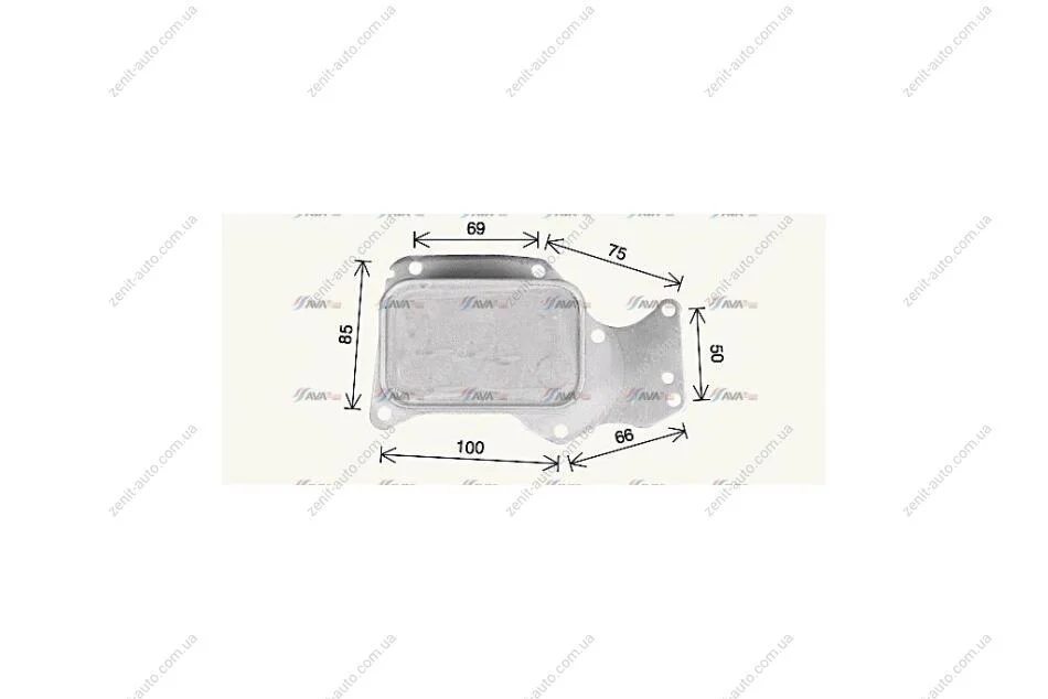 Радіатор масляний BMW 1 F20 (11-), 3 F30 (12-), 5 G30 (17-), X3 G01 (18-) 1.5i, 2.0i (BW3621) AVA AVA COOLING 'BW3621 (фото 1)