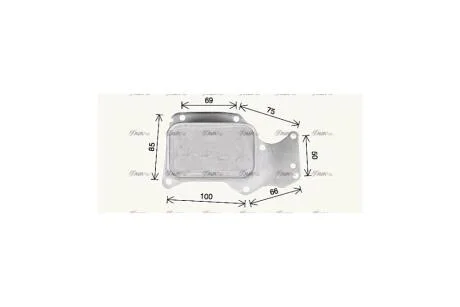 Радіатор масляний BMW 1 F20 (11-), 3 F30 (12-), 5 G30 (17-), X3 G01 (18-) 1.5i, 2.0i (BW3621) AVA AVA COOLING 'BW3621
