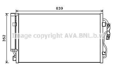 Радіатор кондиціонера BMW 1 F20 (10-), 2 F22 (12-), 3 F30 (11-), 4 F32 (13-) 3.0i AVA AVA COOLING 'BW5477D