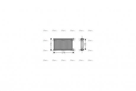 Радіатор обігрівача салону BMW 3E90 1E87 Denso ver. AVA AVA COOLING BW6344