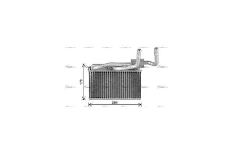 Радиатор отопителя салона BMW X5 E70, F15 (07-18) X6 E71, F16 (08-19) (BW6600) AVA AVA COOLING 'BW6600