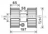 Вентилятор отопителя салона BMW X3 (E83) (03-11) AVA AVA COOLING 'BW8483 (фото 1)