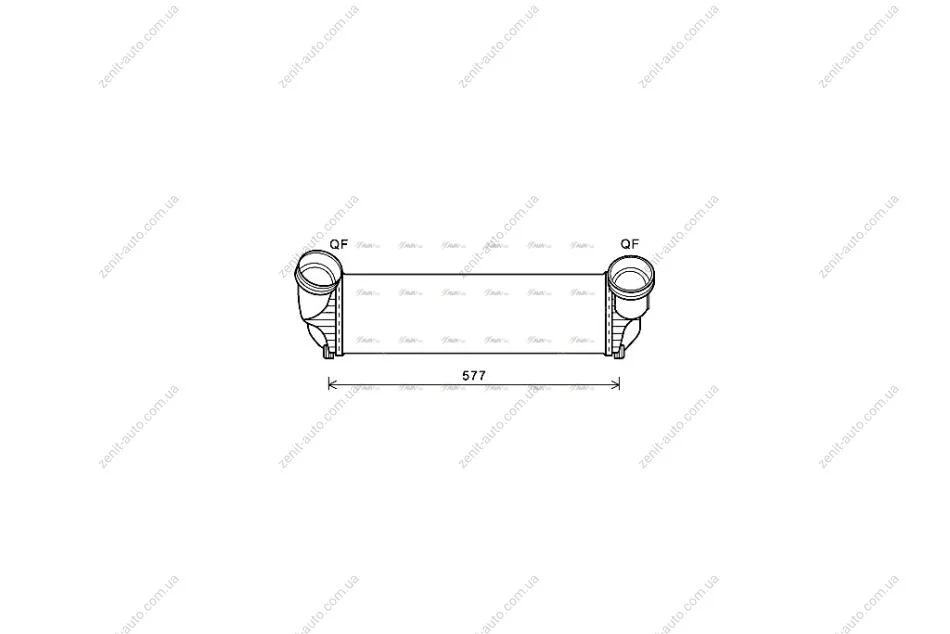 Интеркулер BMW X5e70 X5F15 AVA AVA COOLING BWA4543 (фото 1)