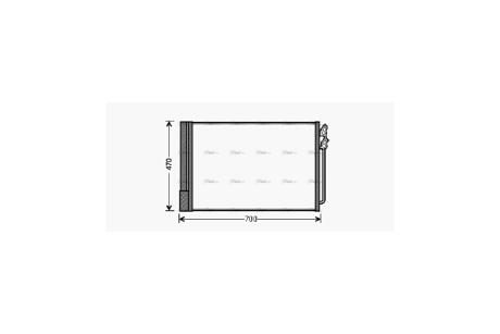 Радиатор кондиционера BMW 5F10 7F01 AVA AVA COOLING BWA5370D