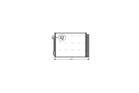 Радиатор кондиционера BMW X5 E70 (07-), BMW X6 E71 (08-) AVA AVA COOLING BWA5377D