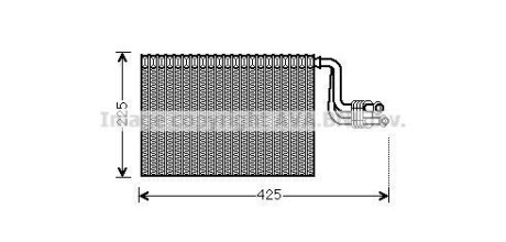 Випарник кондиціонера BMW 1 E87 (03-), 3 E90 (04-), X1 (09-), X3 F25 (10-) AVA AVA COOLING 'BWV364