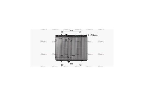 Радиатор охлаждения двигателя Peugeot C4 (14-), 3008 (13-) AVA AVA COOLING 'CN2334