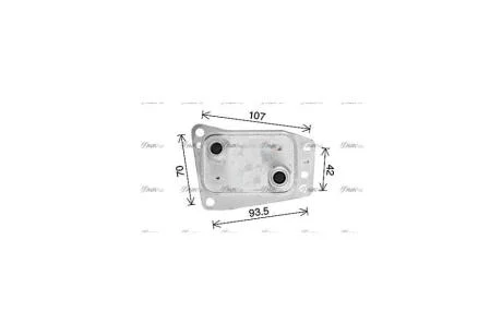 Радиатор масляный Citroen Jumper (06-), Jumpy (16-)/Peugeot Boxer (06-), Expert (16-)/Ford Focus (11-), Kuga (13-) 2.0 BLUEHDI (CN3327) AVA AVA COOLING 'CN3327