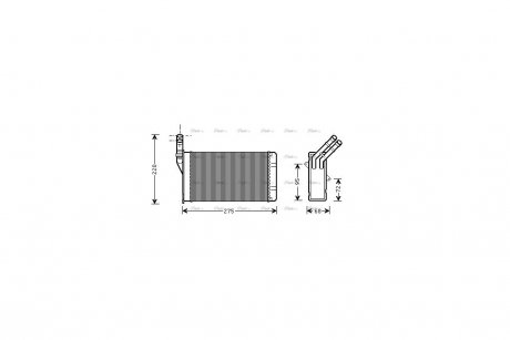 Радиатор отопителя салона AVA AVA COOLING CN6055