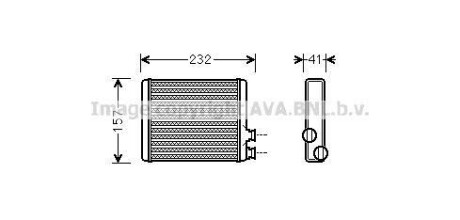 Радиатор отопителя салона Citroën C3 (09-16), C4 Cactus (14-)/Renault Talisman (16-22) 1.6 TCE AVA AVA COOLING 'CN6286