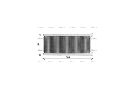 Радиатор отопителя салона PSA Jumpy Expert 16>, C4 Picasso 13>, 5008 16> AVA COOLING 'CN6339