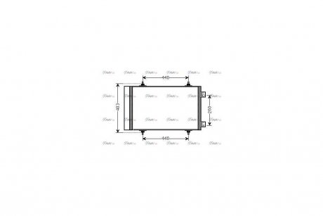 Радиатор кондиционера PSA Jumpy Expert II 1,6d 2,0d AVA COOLING CNA5263D (фото 1)