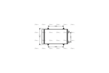 Радиатор кондиционера PSA Jumpy Expert II 1,6d 2,0d AVA AVA COOLING CNA5263D