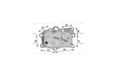 Радіатор масляний Chevrolet Captiva Opel Antara 2,2d, Chevrolet Cruze Orlando 2,0d AVA AVA COOLING CR3143