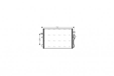 Радіатор кондиціонера Dodge Journey 09> MT AVA AVA COOLING CR5139