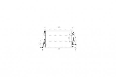 Радиатор охлаждения двигателя AVA AVA COOLING DAA2005