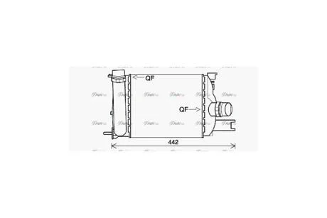 Інтеркулер Renault Duster 1,5DCI 13>, Dokker Lodgy 1,2TCe 1,5DCI 12>, Logan Sandero 1,5DCi 12>, MT AVA AVA COOLING DAA4013