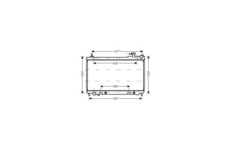 Радіатор охолодження двигуна Infinity FX35 03>08 AC+/- AVA AVA COOLING DN2304