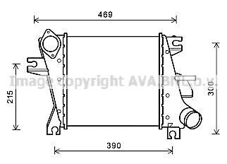 Інтеркулер Nissan X-Trail T30 (01-) АКПП 2.2DCi AVA AVA COOLING 'DN4412