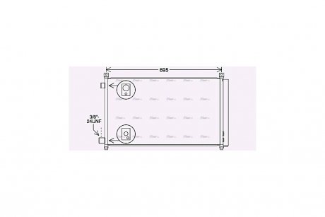 Радиатор кондиционера AVA AVA COOLING DN5456D