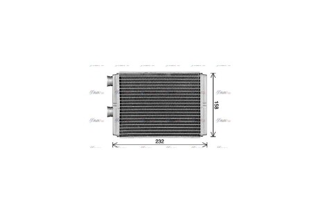 Радиатор отопителя салона Nissan X-Trail (01-) 2.0i 2.2d 2.5i AVA AVA COOLING 'DN6472