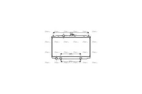 Радиатор охлаждения двигателя Nissan Almera N16 (01-), Primera P12 (00-) MT (DNA2215) AVA AVA COOLING 'DNA2215