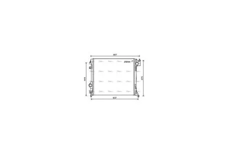 Радиатор охлаждения двигателя Nissan Qashqai (13-) 1,5d 2,0i, Renault Kadjar 1,5d (15-) MT (DNA2421) AVA AVA COOLING 'DNA2421