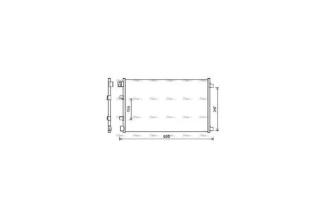 Радиатор кондиционера Nissan Qashqai I (07-13) 1.6i 2.0i CVT (DNA5406) AVA AVA COOLING 'DNA5406
