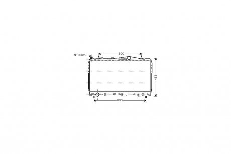 Радіатор охолодження Лачетті 1,6/1,8 (алюм) AVA AVA COOLING DWA2073