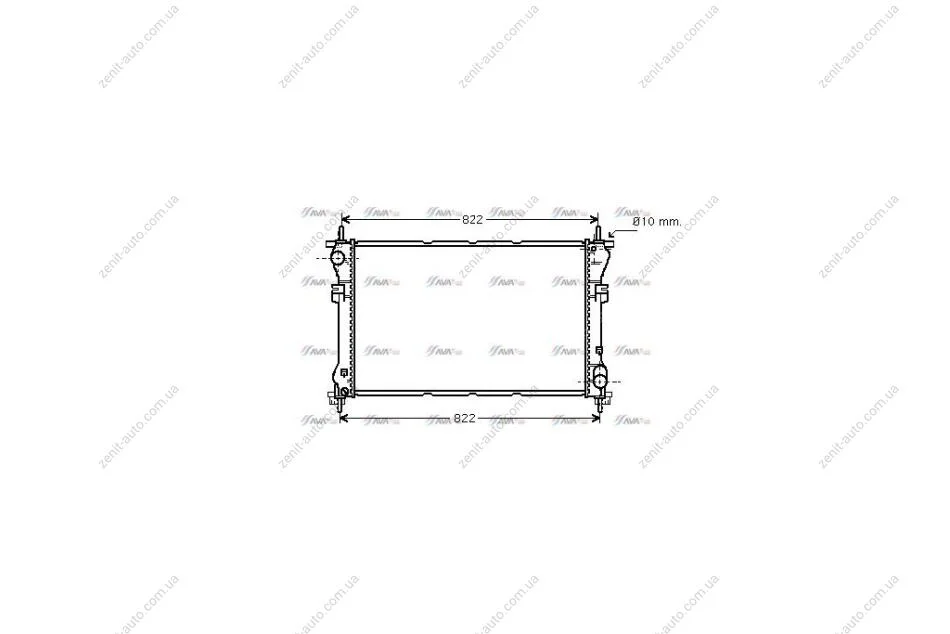 Радиатор охлаждения двигателя Ford Tranzit 2,0d 00>06 MT (FD2320) AVA AVA COOLING 'FD2320 (фото 1)