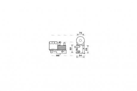 Радиатор масляный AVA COOLING FD3598H (фото 1)