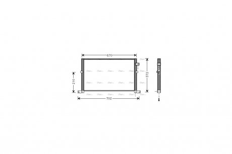 Радиатор кондиционера AVA AVA COOLING FD5334