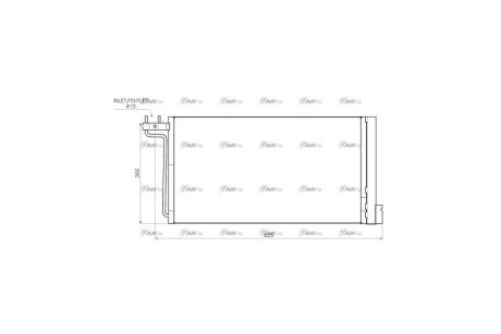 Радіатор кондиціонера Ford Focus (11-), C-Max (11-) 1.6i, 2.0 GDi AVA AVA COOLING 'FD5705D