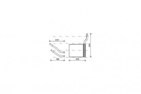 Радіатор обігрівача салону Ford Mondeo IV Galaxy S-max AC+ AVA COOLING FD6464 (фото 1)