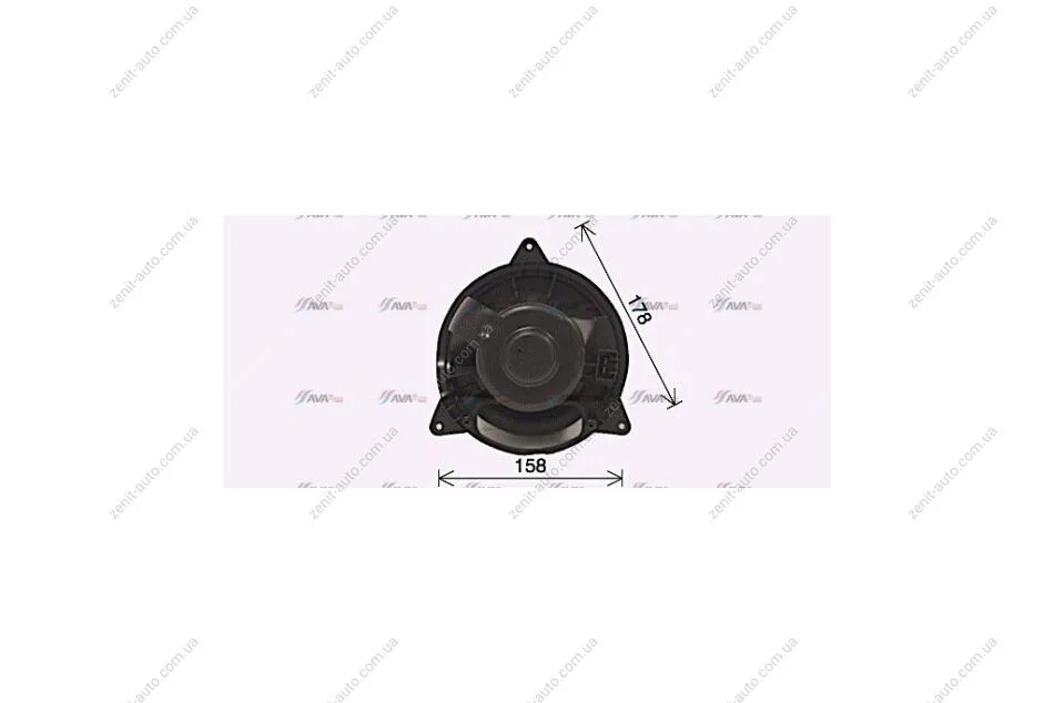 Вентилятор обігрівача салону Ford Mondeo (01-07), Focus (99-04) (FD8653) AVA AVA COOLING 'FD8653 (фото 1)