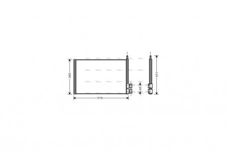 Радіатор кондиціонера Ford Fiesta Fusion 1,25-1,6i 02-08 AVA COOLING FDA5328 (фото 1)