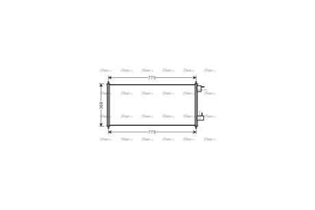 Радіатор кондиціонера Ford Tranzit Connect 1,8DI-TDCI 02-13 AVA AVA COOLING FDA5361