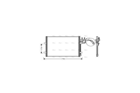 Радиатор кондиционера Ford Focus II 05>11 AVA AVA COOLING FDA5367