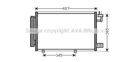 Радиатор кондиционера Ford Fiesta VI (08-) AVA AVA COOLING 'FDA5439D