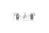 Осушувач кондиціонера Ford Fiesta 1.25-1,6i 01>08 AVA AVA COOLING FDD331 (фото 3)
